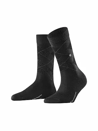 BURLINGTON | Damen Socken LUREX MARYLEBONE 36-41 light grey | schwarz